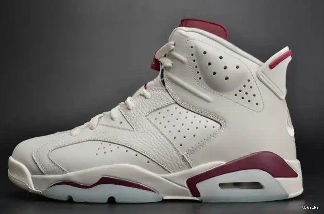 Rep TBK 6 Jordan 384664-116 Air Maroon Retro white 0611